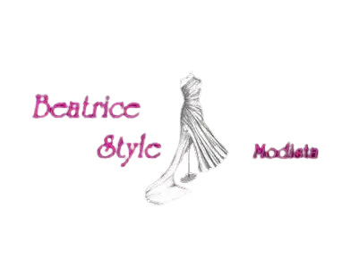 Logo BeatriceStyle, vestido rosa estilizado